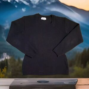 Vntg Womens Knit Square Neck Sweater Parrinello Large